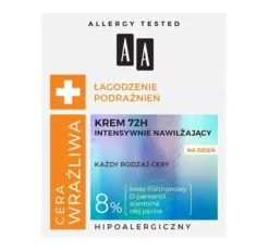 AA Cera Wrażliwa intensywnie nawilżający krem 72h na dzień 50 ml