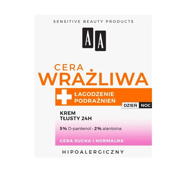 AA Cera Wrażliwa tłusty krem 24h 50 ml