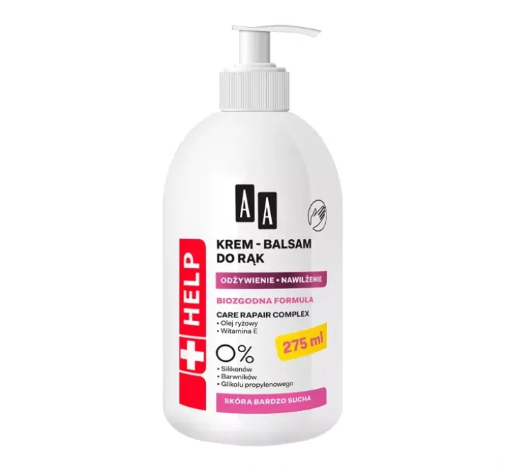 AA Help odżywiająco-nawilżający krem-balsam do rąk 275 ml