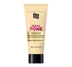 AA Ideal Tone perfekcyjnie dopasowujący się podkład do twarzy 103 Light Beige 30 ml