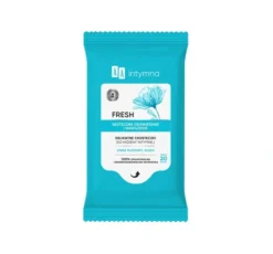 AA Intymna Fresh delikatne chusteczki do higieny intymnej z kwasem mlekowym i aloesem 20 sztuk