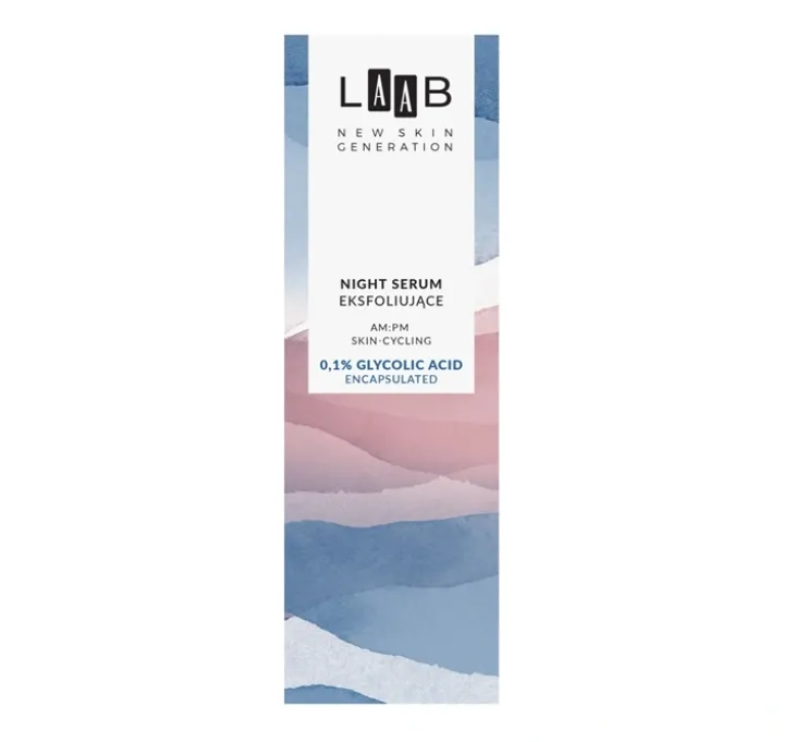 AA LAAB AM:PM Skincycling eksfoliujące serum na noc 0,1% kwas glikolowy 30 ml