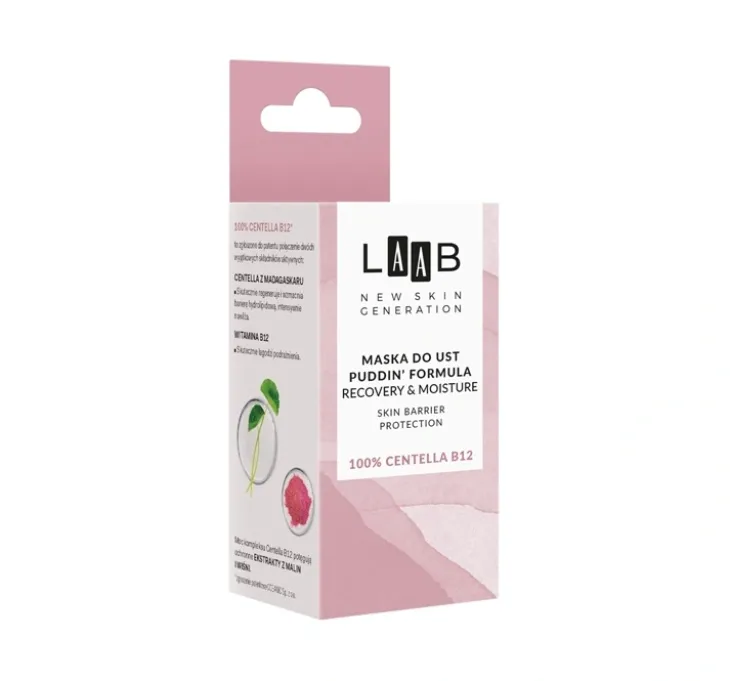 AA LAAB 100% Centella B12 Puddin' Formula Recovery&Moisture maska do ust 15 g