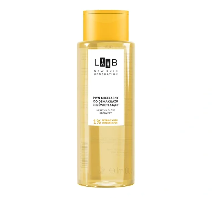 AA LAAB Tetra-C Yuzu rozświetlający płyn micelarny do demakijażu 400 ml