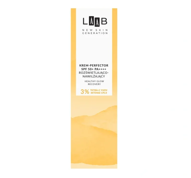 AA LAAB Tetra-C Yuzu rozświetlająco-tonujący krem-perfektor do twarzy SPF50+ PA++++ 40 ml