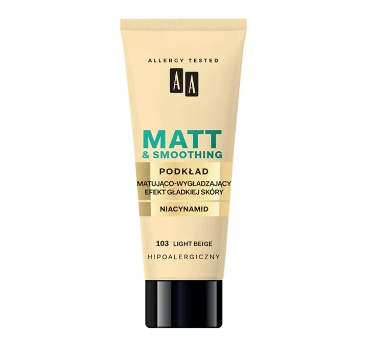 AA Matt&Smoothing matująco-wygładzający podkład do twarzy 103 Light Beige 30 ml