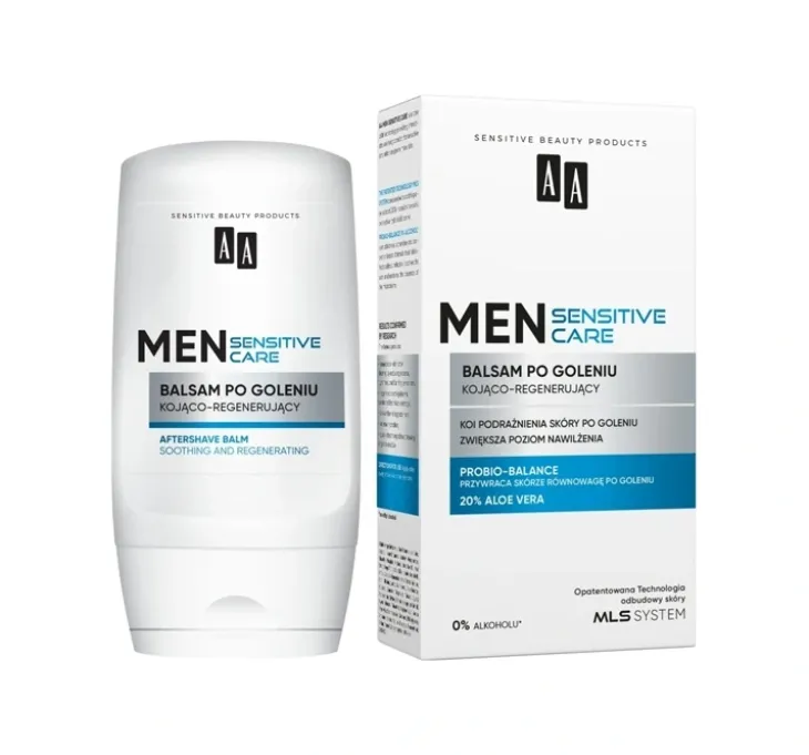 AA Men Sensitive Care kojąco-regenerujący balsam po goleniu 100 ml