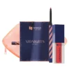AA Wings Of Color Midnights zestaw prezentowy do makijażu ust konturówka 0,25 g + pomadka 5 ml + kosmetyczka 03 Midnight Red