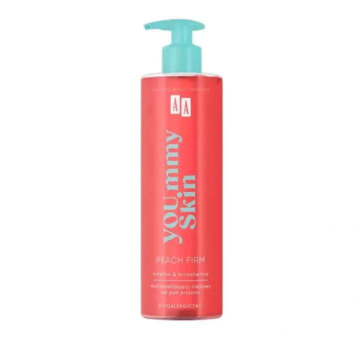 AA You.mmy Skin multinawilżający olejkowy żel pod prysznic Peach Firm 400 ml