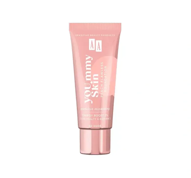 AA You.mmy Skin Peach Flawless Foundation mineralny podkład do twarzy 02 Nude 30 ml