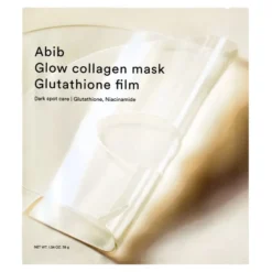 Abib Glow Collagen Mask Glutathione Film rozświetlająca hydrożelowa maska do twarzy na przebarwienia 38 g