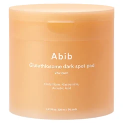 Abib Glutathiosome Dark Spot Pad Vita Touch rozjaśniające płatki tonizujące do twarzy 60 sztuk