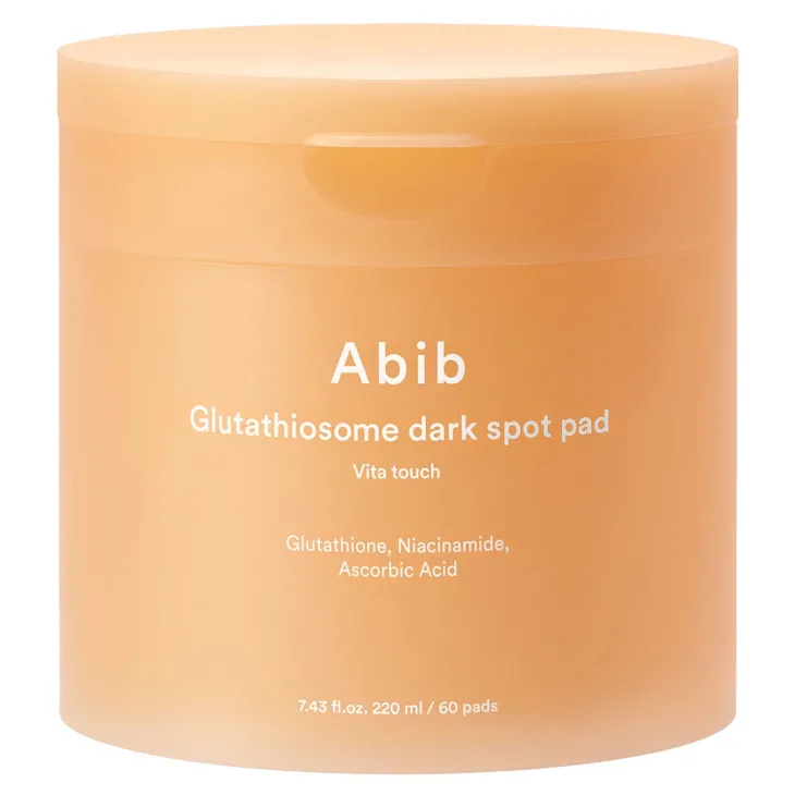 Abib Glutathiosome Dark Spot Pad Vita Touch rozjaśniające płatki tonizujące do twarzy 60 sztuk