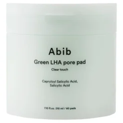 Abib Green LHA Pore Pad Clear Touch oczyszczające płatki do twarzy z kwasami LHA i BHA 60 sztuk