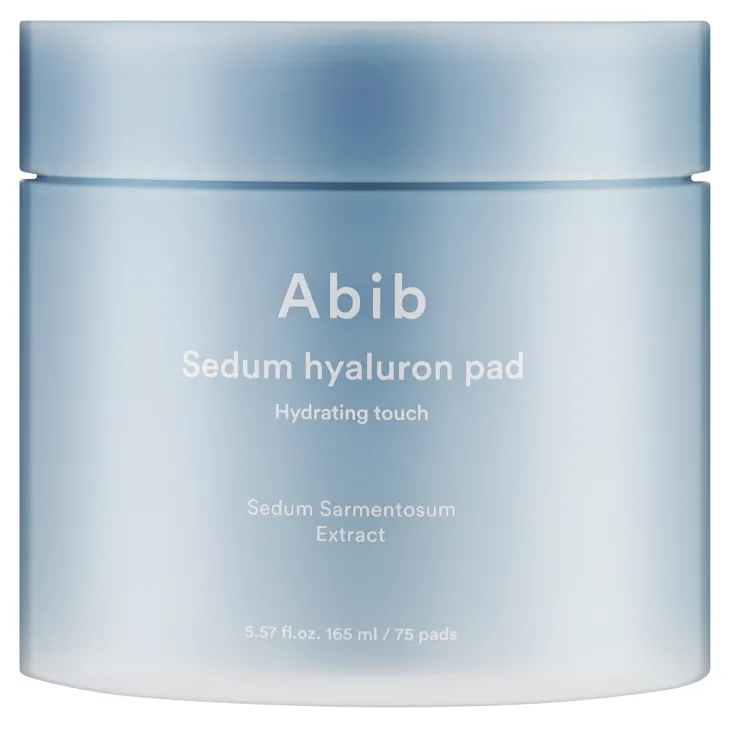 Abib Sedum Hyaluron Pad Hydrating Touch nawilżające płatki do twarzy z kwasem hialuronowym 75 sztuk