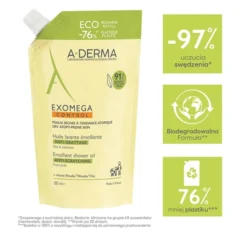 A-Derma Exomega Control olejek emolient pod prysznic przeciw drapaniu Refill 500 ml
