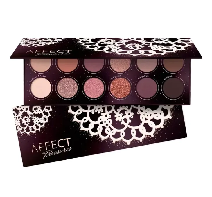 Affect Treasures paleta prasowanych cieni do powiek 24 g