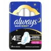 Always Classic podpaski higieniczne ze skrzydełkami 4 Maxi Night 8 sztuk