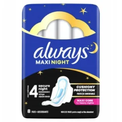 Always Classic podpaski higieniczne ze skrzydełkami 4 Maxi Night 8 sztuk