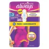 Always Platinum podpaski higieniczne ze skrzydełkami 3 Day&Night 12 sztuk