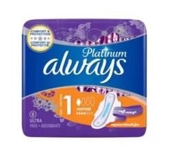 Always Platinum podpaski higieniczne ze skrzydełkami 1 Normal 8 sztuk