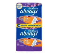 Always Platinum podpaski higieniczne ze skrzydełkami 1 Normal 16 sztuk