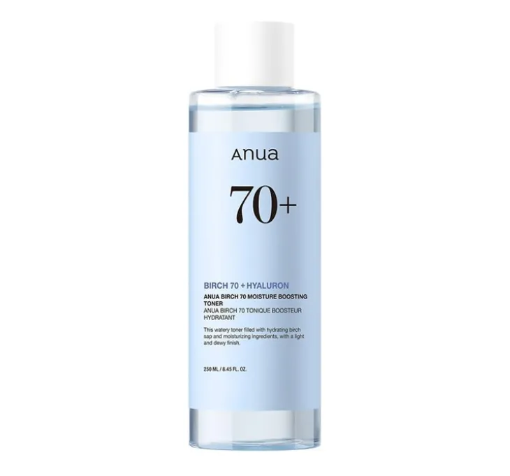Anua Birch 70+Hyaluron Moisture Boosting Toner intensywnie nawilżający tonik z sokiem z brzozy 250 ml