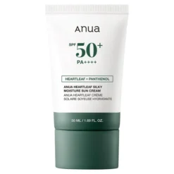 Anua Heartleaf Silky Moisture Sun Cream nawilżający krem do twarzy z filtrem SPF50+ PA++++ 50 ml