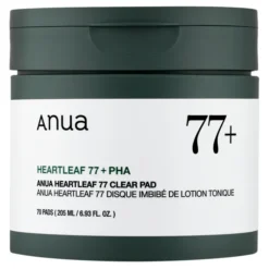 Anua Heartleaf 77 tonizujące płatki do twarzy 70 sztuk