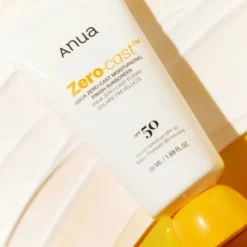 Anua Zero-Cast Moisturizing Finish Sunscreen ultralekki nawilżający krem z filtrem SPF50+ 50 ml