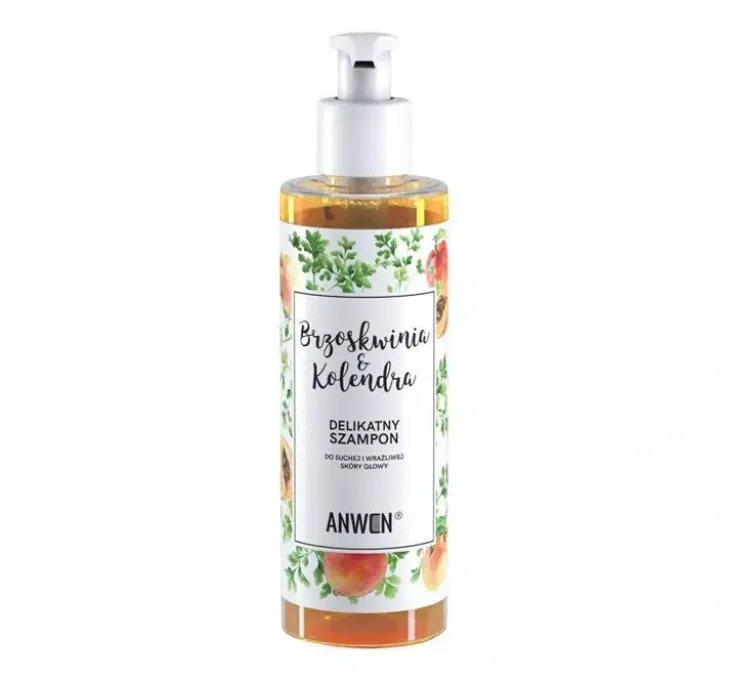 Anwen Brzoskwinia&Kolendra delikatny szampon do suchej i wrażliwej skóry głowy 200 ml