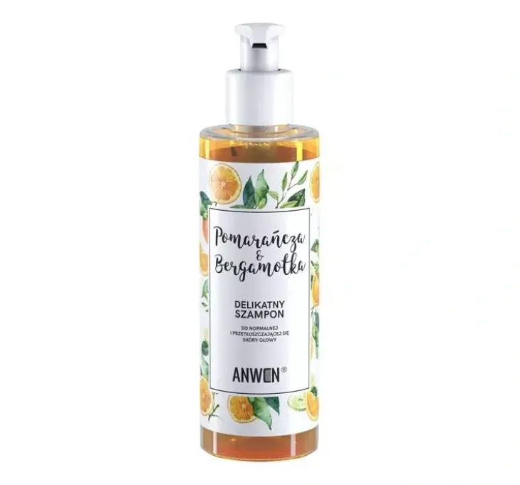 Anwen Pomarańcza&Bergamotka delikatny szampon do normalnej i przetłuszczającej się skóry głowy 200 ml
