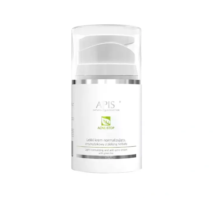 Apis Acne Stop lekki krem normalizujący antytrądzikowy z zieloną herbatą 50 ml