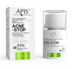 Apis Acne Stop lekki krem normalizujący antytrądzikowy z zieloną herbatą 50 ml