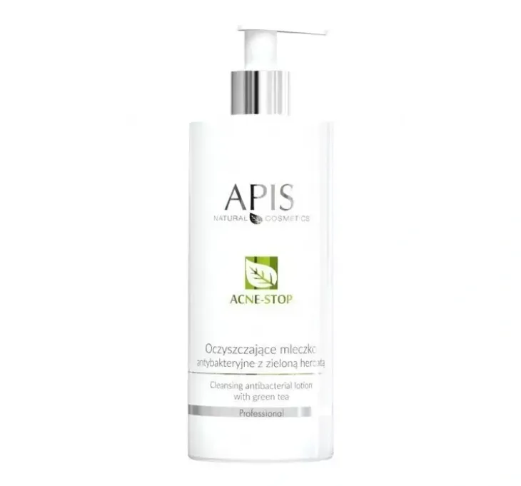 Apis Acne Stop oczyszczające mleczko antybakteryjne z zieloną herbatą 300 ml