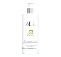 Apis Acne Stop oczyszczające mleczko antybakteryjne z zieloną herbatą 500 ml