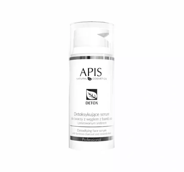Apis Detox detoksykujące serum do twarzy z węglem z bambusa i jonizowanym srebrem 100 ml