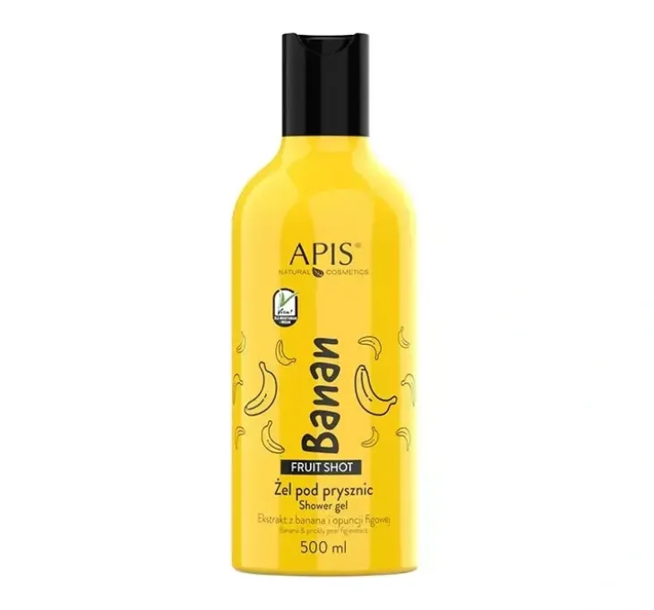 Apis Fruit Shot wegański żel pod prysznic Banan 500 ml