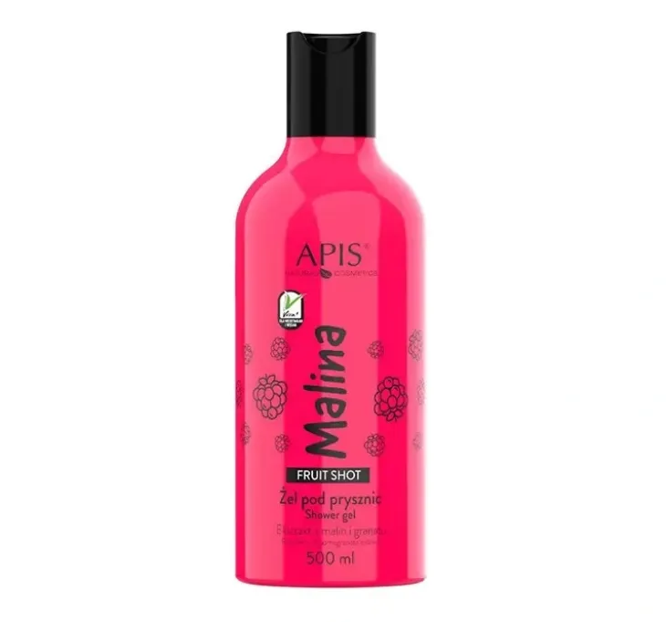 Apis Fruit Shot wegański żel pod prysznic Malina 500 ml