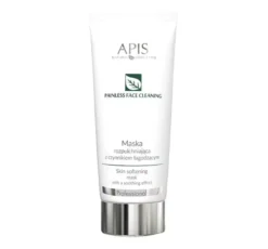 Apis Painless Face Cleansing maska rozpulchniająca z siemieniem lnianymi 200 ml
