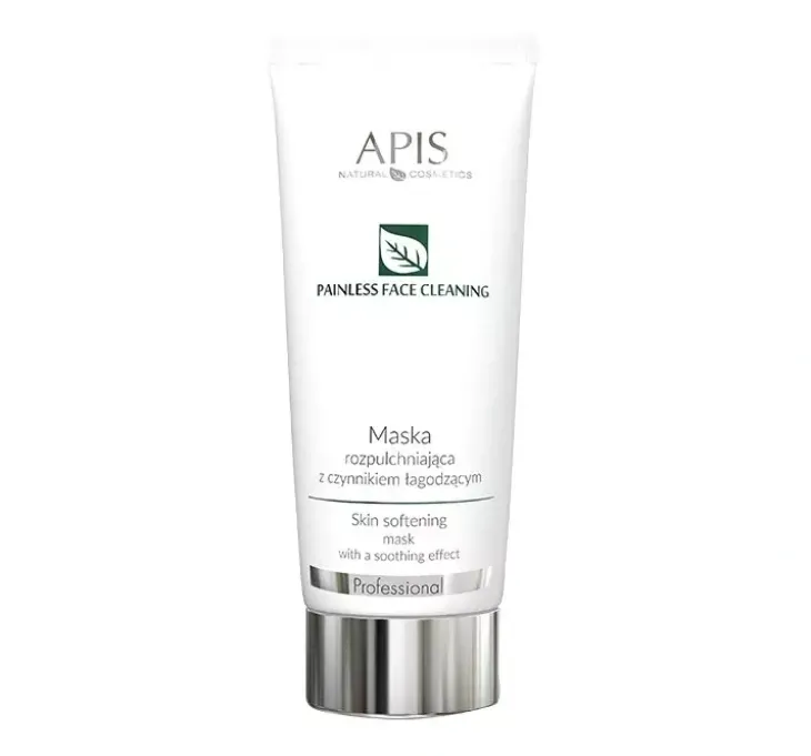 Apis Painless Face Cleansing maska rozpulchniająca z siemieniem lnianymi 200 ml