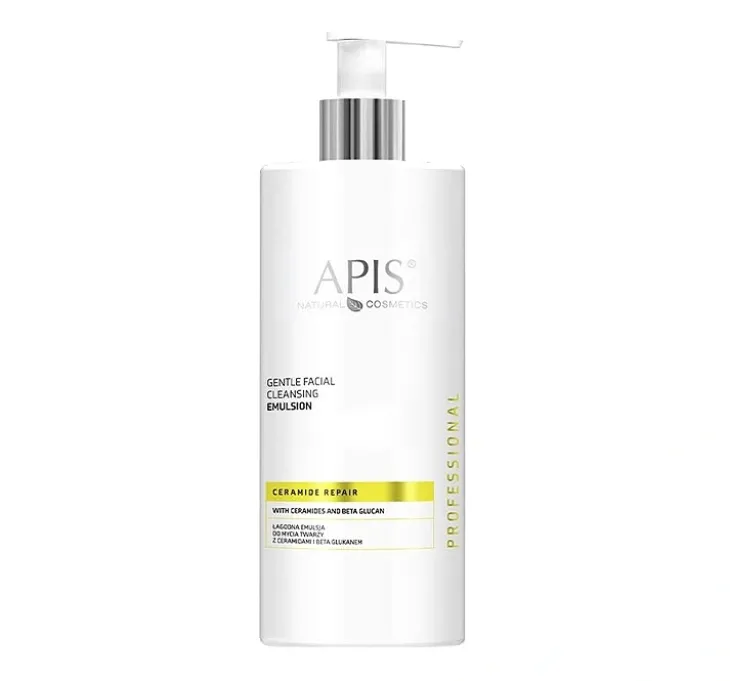 Apis Professional Ceramide Repair łagodna emulsja do mycia twarzy z ceramidami i betaglukanem 500 ml