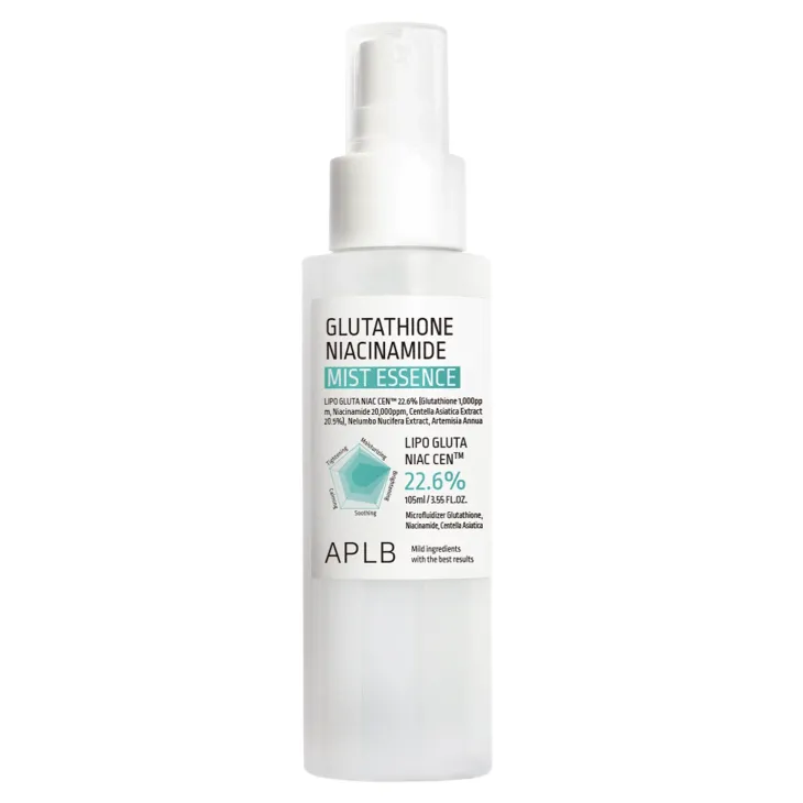 APLB Glutathione Niacinamide Mist Essence rozjaśniająca esencja do twarzy w mgiełce 105 ml