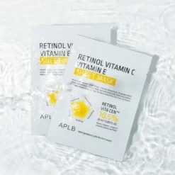 APLB Retinol Vitamin C Vitamin E Sheet Mask maska w płachcie z retinolem i witaminami C i E 25 ml