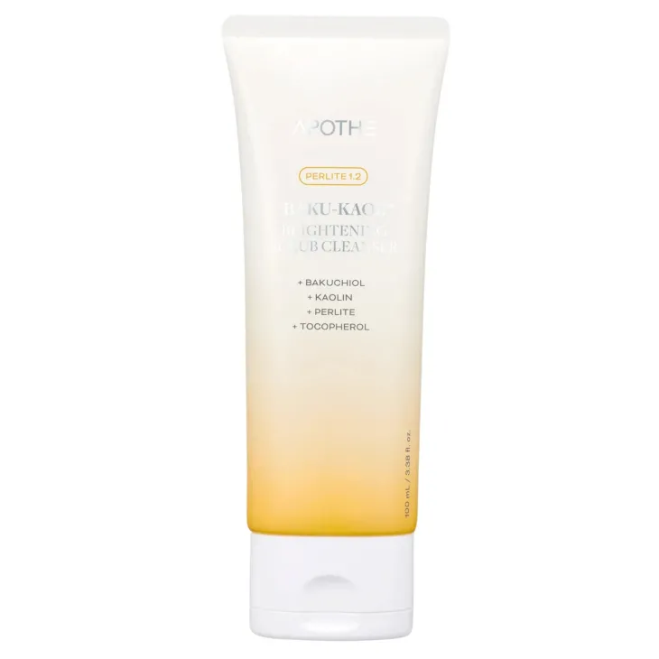 Apothe Baku-Kaol Brightening Scrub Cleanser rozświetlający żel peelingujący do mycia twarzy 100 ml