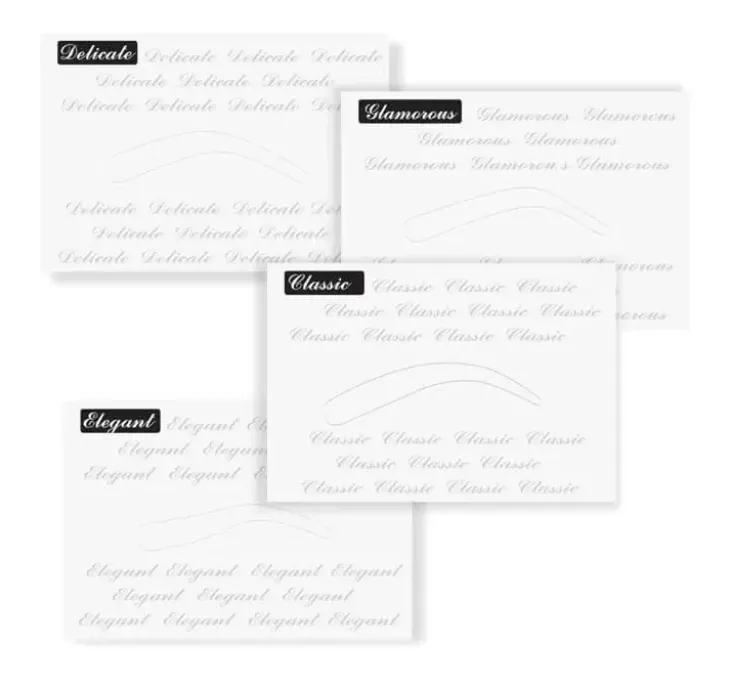 Ardell Brow Perfecting Stencils szablony do stylizacji regulacji brwi 4 sztuki