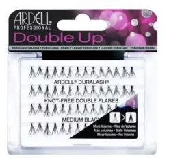 Ardell Double Up sztuczne rzęsy w kępkach bez węzełków Medium Black 56 sztuk