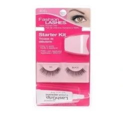 Ardell Fashion Lashes zestaw sztuczne rzęsy na pasku 105 Black + klej + aplikator