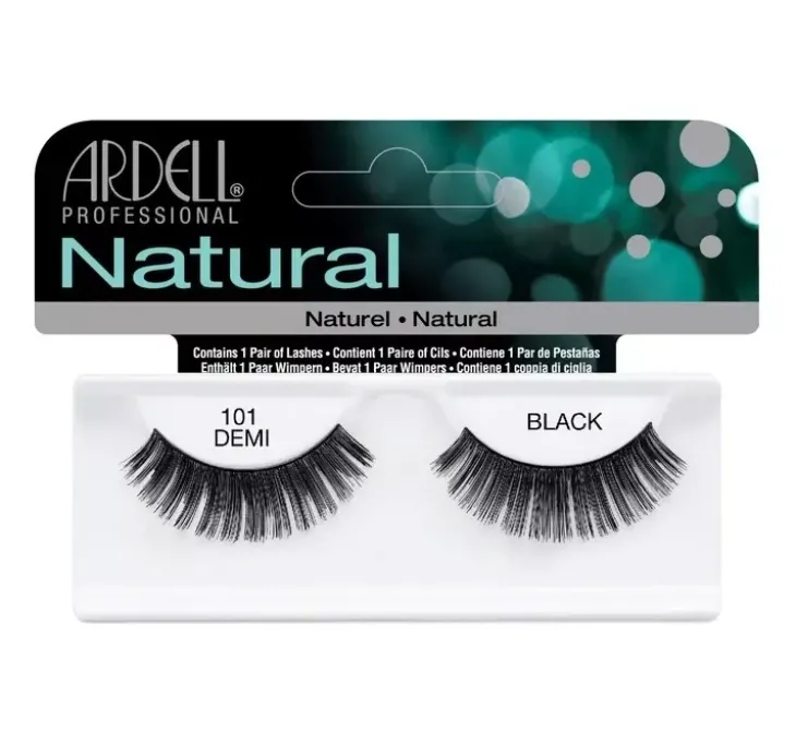 Ardell Natural sztuczne rzęsy na pasku 101 Demi Black