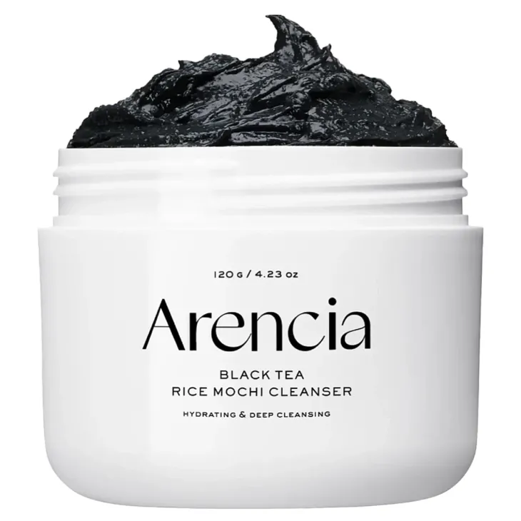 Arencia Black Tea Rice Mochi Cleanser rozjaśniająco-oczyszczająca pasta do mycia twarzy 120 g